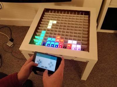 Bluetooth Controlled Arduino LED Coffee Table