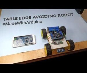 How to Make Table Edge Avoiding Robot || #MadeWithArduino.