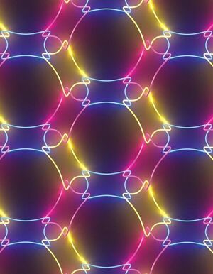 Electrons in a crystal exhibit linked and knotted quantum twists