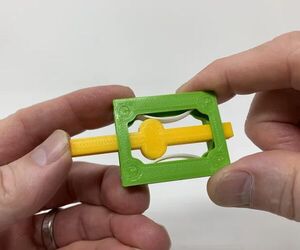 A 100% 3D Printed Linear Snap Action Mechanism.