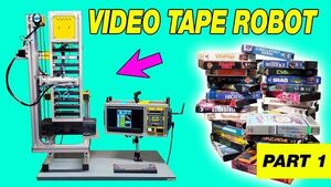 I built a video tape robot like the one in Hackers (1995)