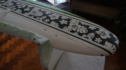 peeling the plastic cover