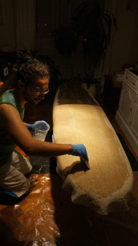 applying the epoxy