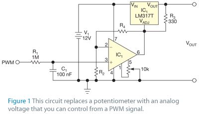 PM43_ControlAnLm317TWithAPwmSignal