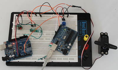 Arduino ServoTimer2 and VirtualWire 433MHz Receiver