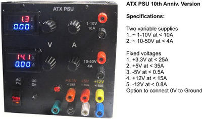 ATX based Lab power supply - 10th year anniversary edition