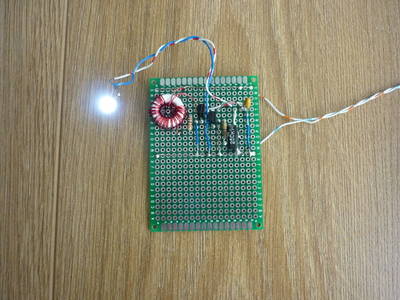 Joule Thief With Ultra Simple Control of Light Output