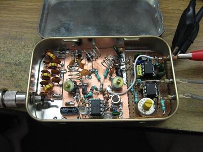 555 Super-Regenerative IF HF Spectrum Analyser