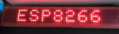 ESP8266 Wifi enabled 864 pixel LED matrix display