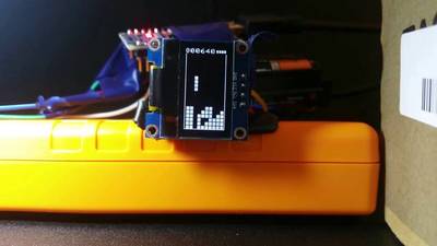 Tetris Clone with OLED SSD1306(I2C) for Arduino Nano / Uno