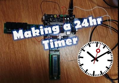 24hr Timer: coding for and applying to a circuit