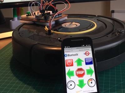 Controlling a Roomba Robot with Arduino and Android device