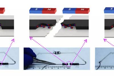 Engineers develop new magnetic ink to print self-healing devices that heal in record time