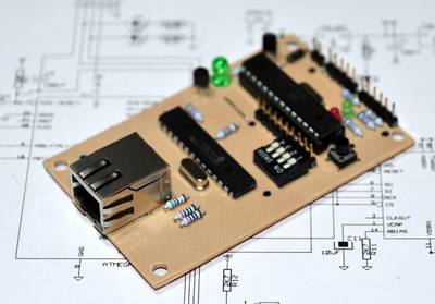 A credit card sized Ethernet Arduino compatable controller board