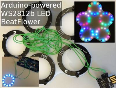 BeatFlower With Digispark/ATtiny85 and WS2812b