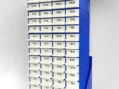 Resistor Storage / Sorter with Wall Mount