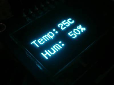 Arduino OLED Thermometer And Hygrometer With DHT11