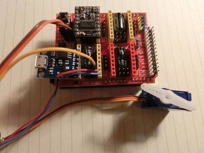 DRV8825 compatible servo control with Digispark Arduino