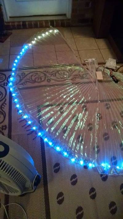 LED Isis Wings (with non-functioning capacitive touch sensors)