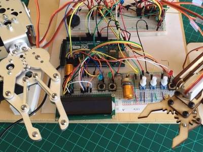 Local and Remote Programmable Robotic Arm