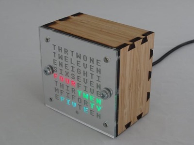 WordClock with Two 8x8 Character Faces
