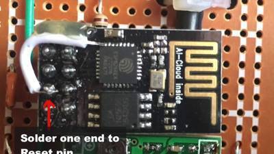 Enable DeepSleep on an ESP8266-01