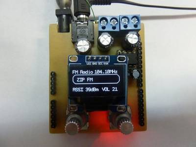 Si4703 FM Radio Arduino Uno Shield