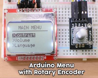 Arduino Menu on a Nokia 5110 Lcd Using a Rotary Encoder