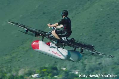 Google Co-Founder Larry Page's Kitty Hawk Venture Demos Flying Car