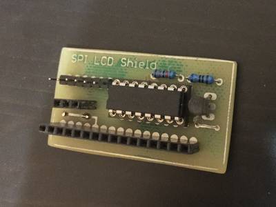 4 Wire LCD control with BL and contrast using Shift Register