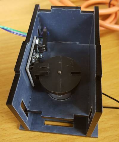 Detect the rpm of your motor using a Photoelectric IR Through Beam Sensor