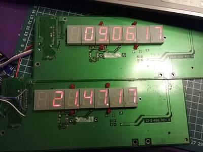 7 Segment Date & Time With BT Adjustment