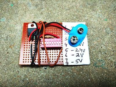 5V Battery Powered Pocket Sized Variable Power Supply