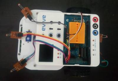 LDR light following robot