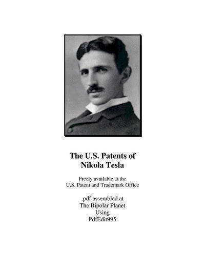 Complete Patents Of Nikola Tesla