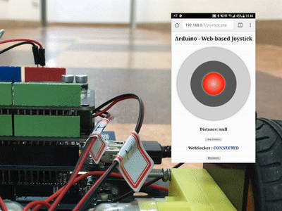 Distance Measurement Vehicle via Websocket