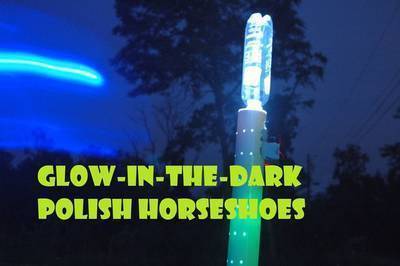 Glowing Polish Horseshoes (Beersbee) Outdoor Arduino Game