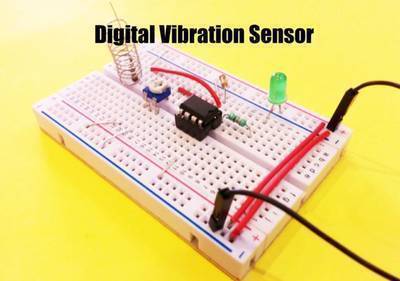 Digital Vibration Sensor Using LM358