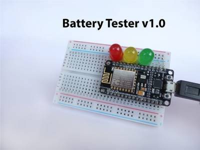 Battery Tester Using NodeMCU