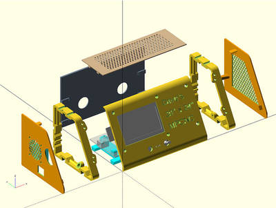 Electronics Enclosure for Arduino Mega or Rambo Mini and LCD Graphic or LCD 2004 Controller