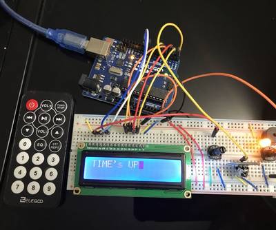 Remote Control Countdown Timer Via Arduino