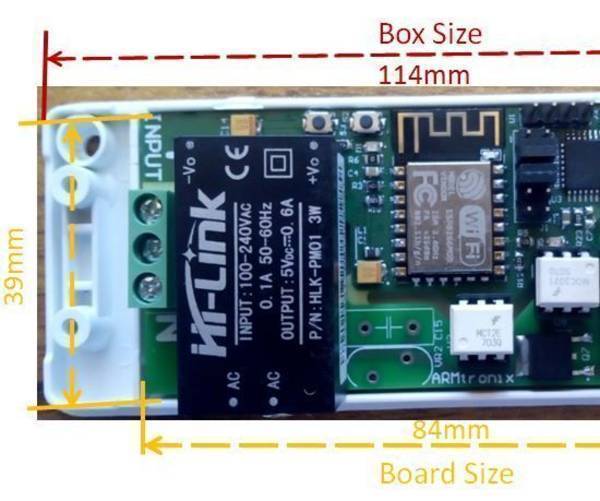 Wifi Two Triac Dimmer Board