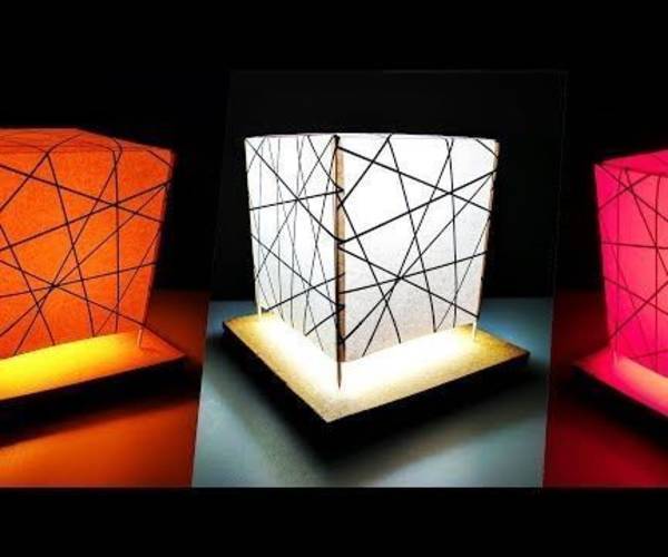 DIY Night Lamp Light Stand for Room Decor