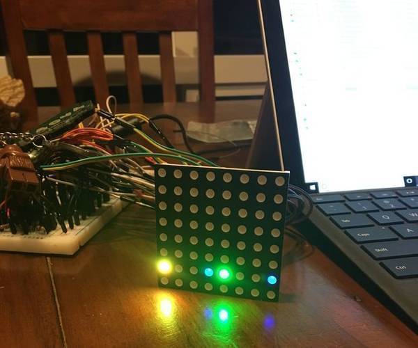 Mastermind With an 8x8 RGB LED Matrix