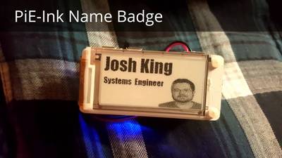 PiE-Ink Name Badge