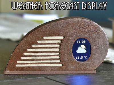 Art Deco Weather Forecast Display