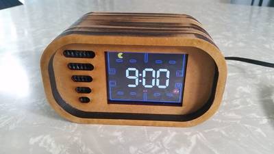 Retro Pac-Man Clock