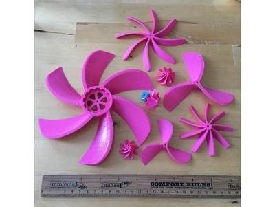 OpenSCAD Turbine Propeller Generator