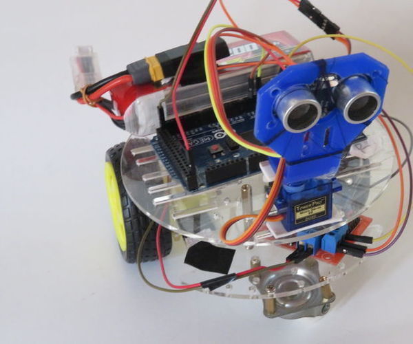 Obstacle Avoiding Robot With Servo Motor Arduino