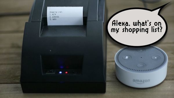 Cheap Alexa Printer from an Old Receipt Printer